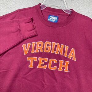 Virginia Tech Hokies Sweatshirt Adult XL Burgundy Pullover Sweater Pilling